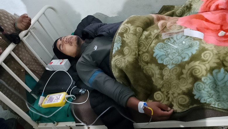 डोटीमा चट्याङ लागेर एक युवक घाइते